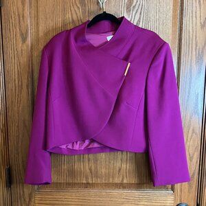 Tahari Arthur S. Levine Short Magenta Blazer Size 18